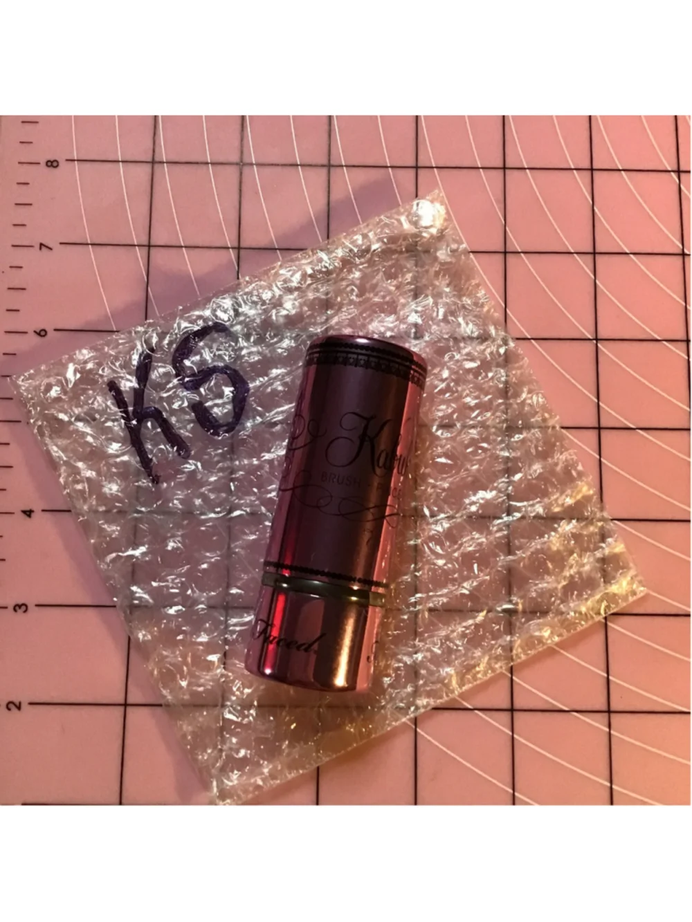 Too Faced Kabuki Makeup Brush Pink Black